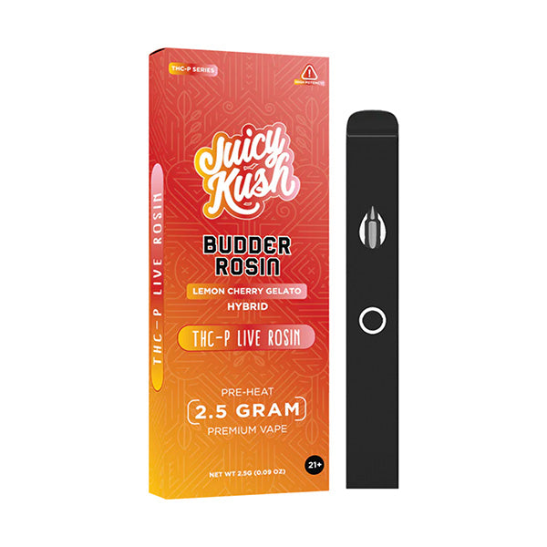 JUICY KUSH BUDDER THC-P LIVE ROSIN 2.5 GRAM DISPOSABLE