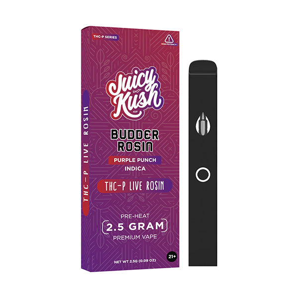 JUICY KUSH BUDDER THC-P LIVE ROSIN 2.5 GRAM DISPOSABLE