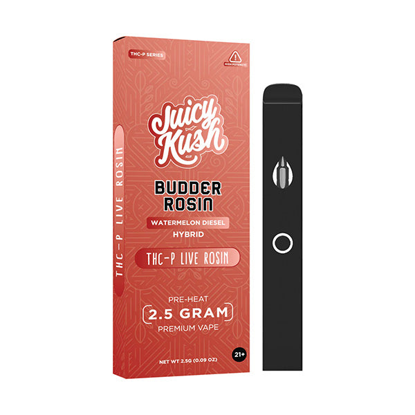 JUICY KUSH BUDDER THC-P LIVE ROSIN 2.5 GRAM DISPOSABLE