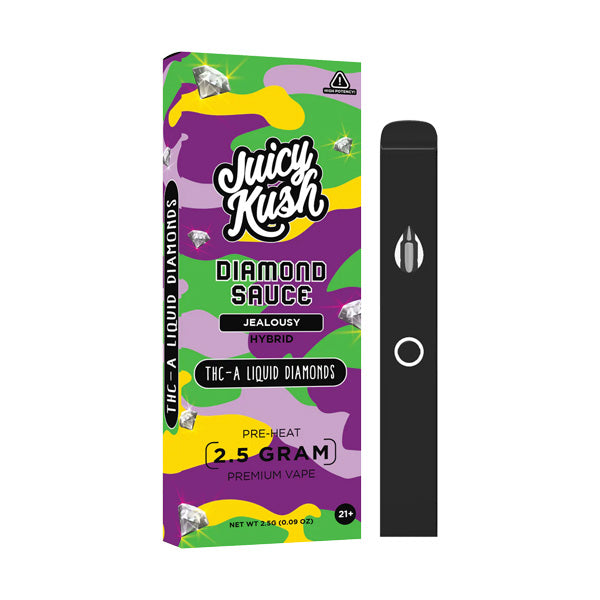 JUICY KUSH DIAMOND SAUCE 2.5 GRAM THC-A + LIQUID DIAMONDS DISPOSABLE