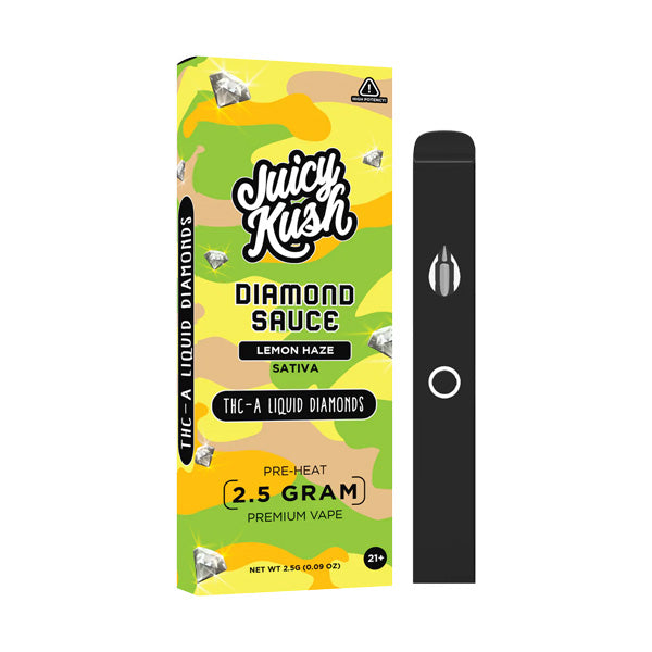JUICY KUSH DIAMOND SAUCE 2.5 GRAM THC-A + LIQUID DIAMONDS DISPOSABLE