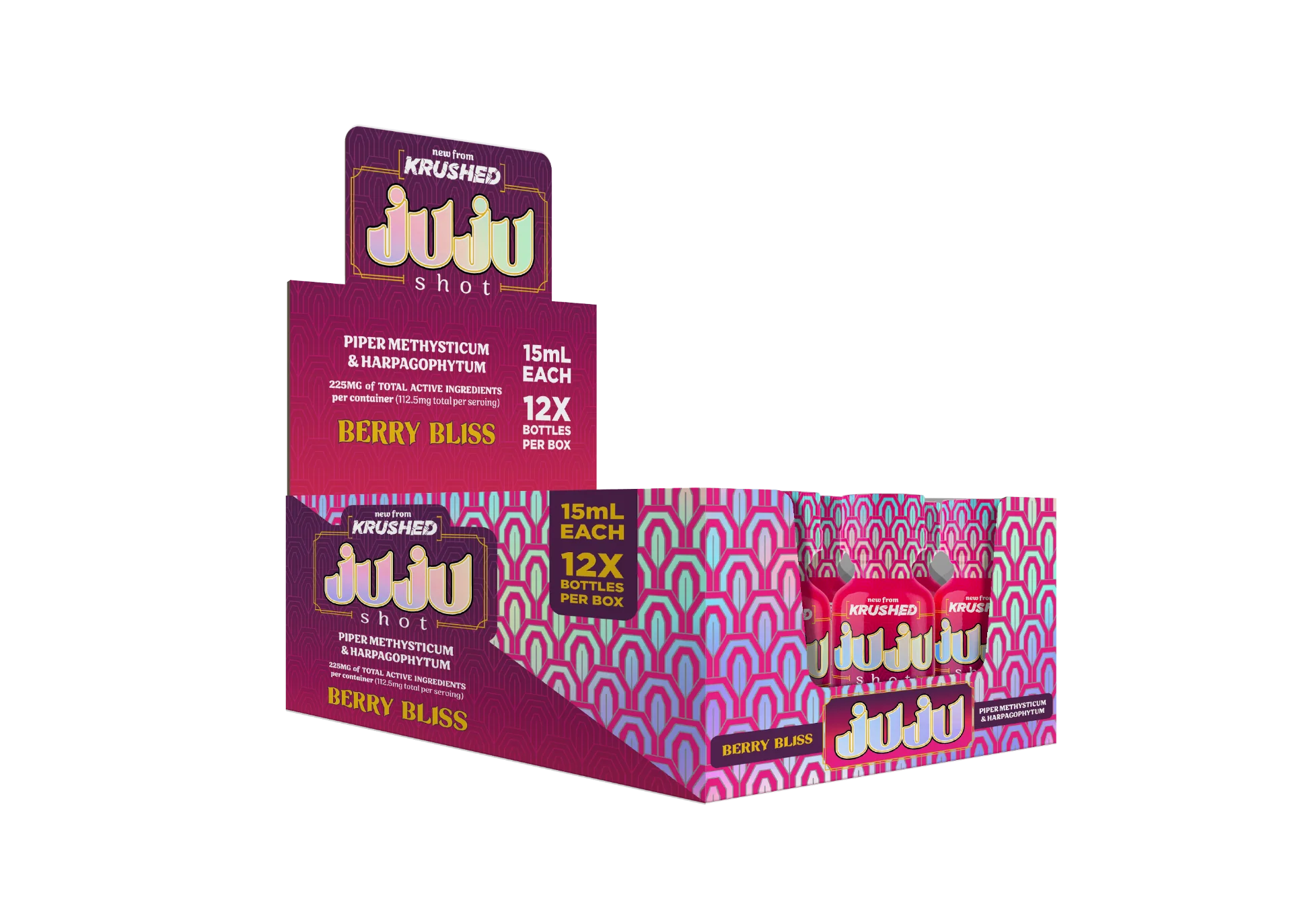 JUJU 225MG PIPER METHYSTICUM SHOTS (12CT BOX)
