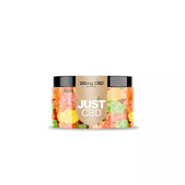 JUST CBD 250MG GUMMY JAR SOUR BEARS 692769186516