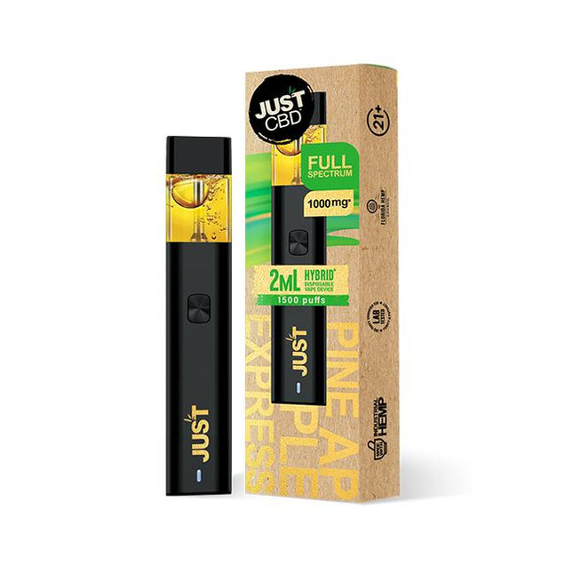 JUST CBD 2ML FULL SPECTRUM DISPOSABLE PINEAPPLE EXPRESS (HYBRID) 696831883280