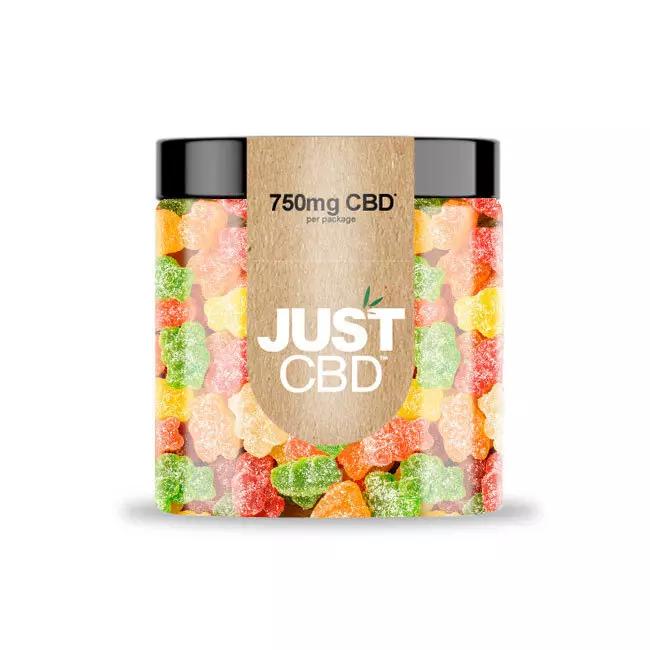 JUST CBD 750MG GUMMY JAR SOUR BEARS 692769186639