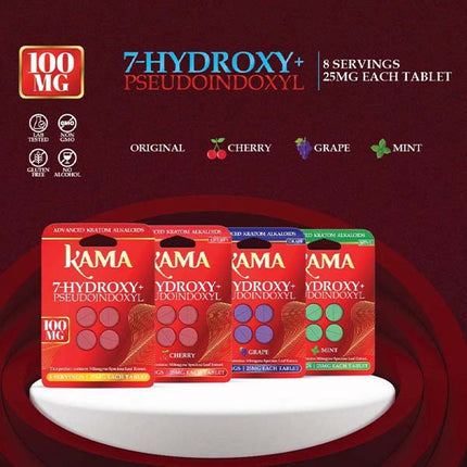 KAMA 7-HYDROXY + PSEUDO 25MG TABLET (4CT PACK)