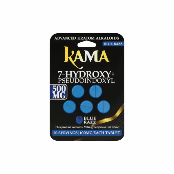 KAMA 7-HYDROXY + PSEUDOINDOXYL 100MG PER TAB (5CT PACK) (10 PACK DISPLAY)