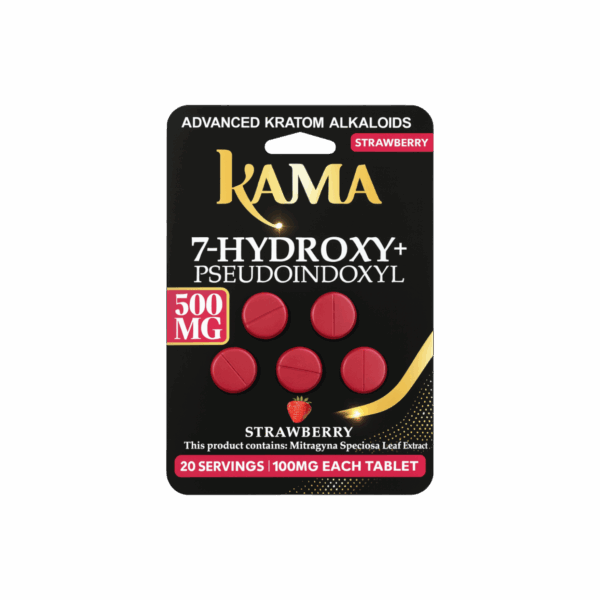 KAMA 7-HYDROXY + PSEUDOINDOXYL 100MG PER TAB (5CT PACK) (10 PACK DISPLAY)