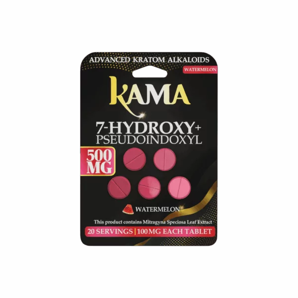 KAMA 7-HYDROXY + PSEUDOINDOXYL 100MG PER TAB (5CT PACK) (10 PACK DISPLAY)