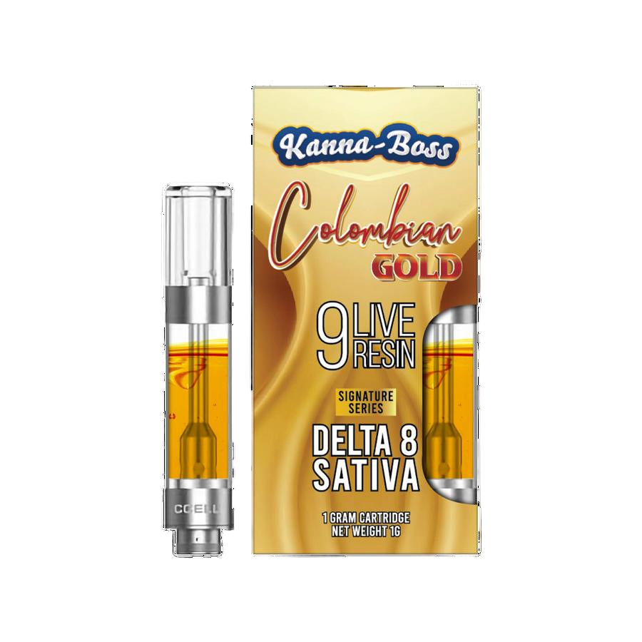 KANNA-BOSS 1ML LIVE RESIN CARTRIDGE SIGNATURE SERIESE COLOMBIAN GOLD (SATIVA) 789049516313