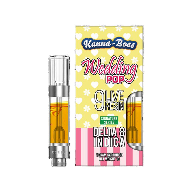 KANNA-BOSS 1ML LIVE RESIN CARTRIDGE SIGNATURE SERIESE WEDDING POP (INDICA) 789049516337