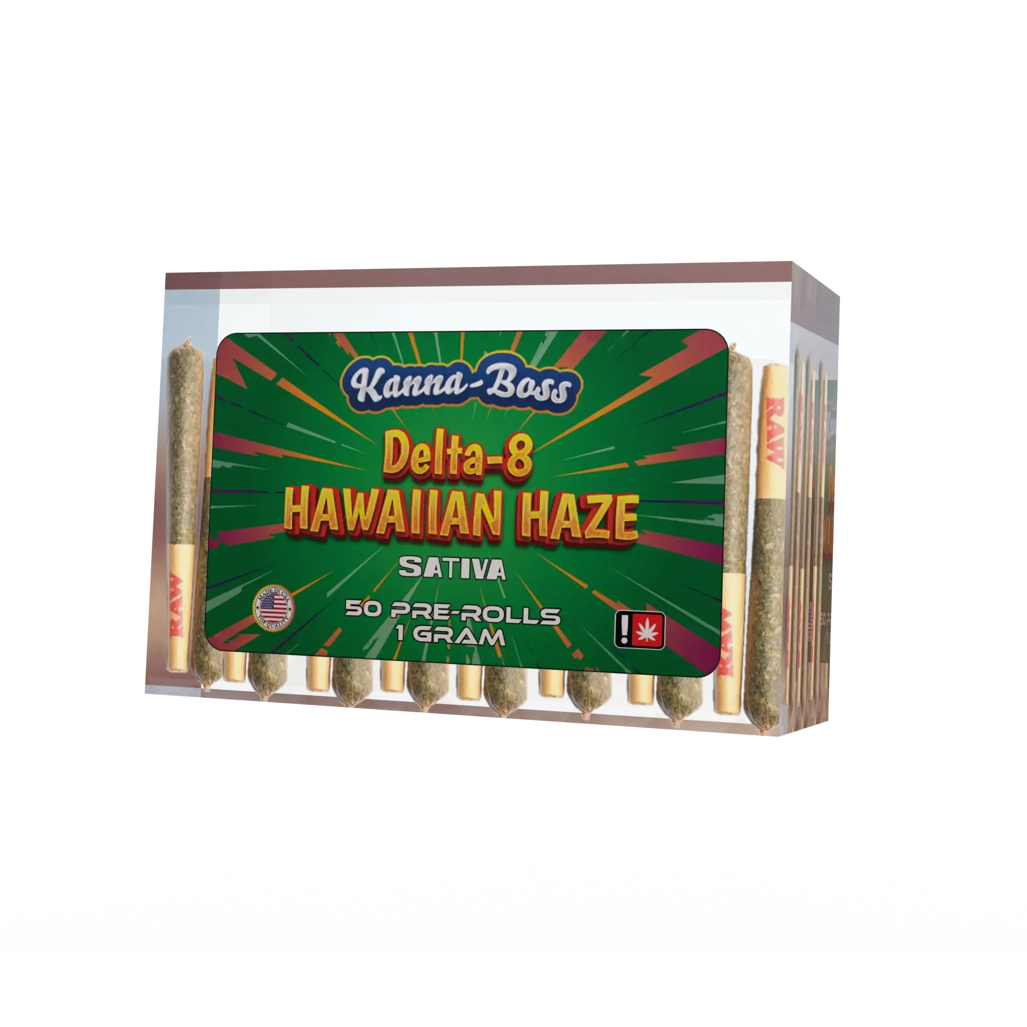 KANNA-BOSS DELTA 8 50CT PRE ROLLS