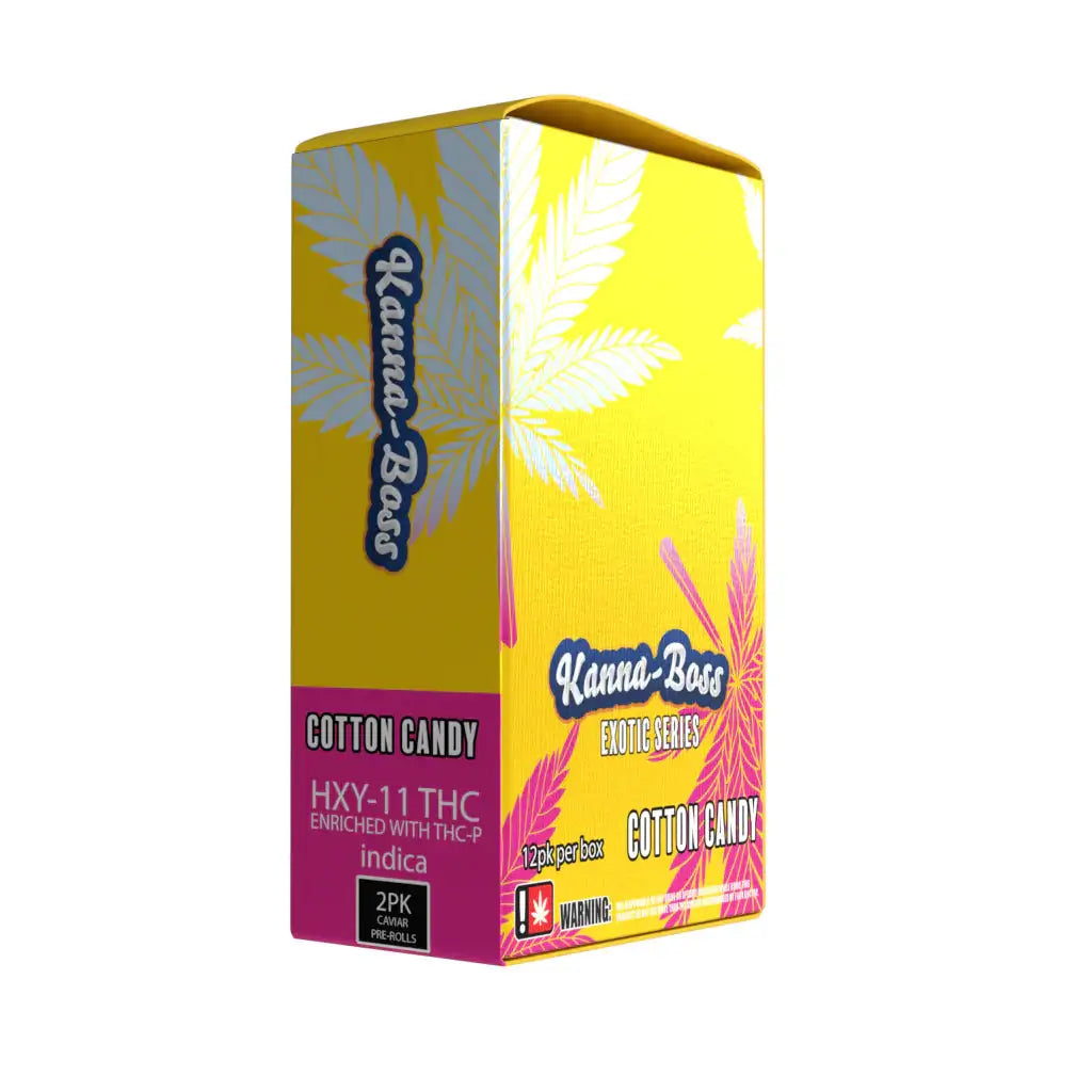 KANNA-BOSS EXOTIC SERIES HYDROXY 11 + THC-P CAVIAR PRE-ROLLS 2/PK 12PACK/BOX