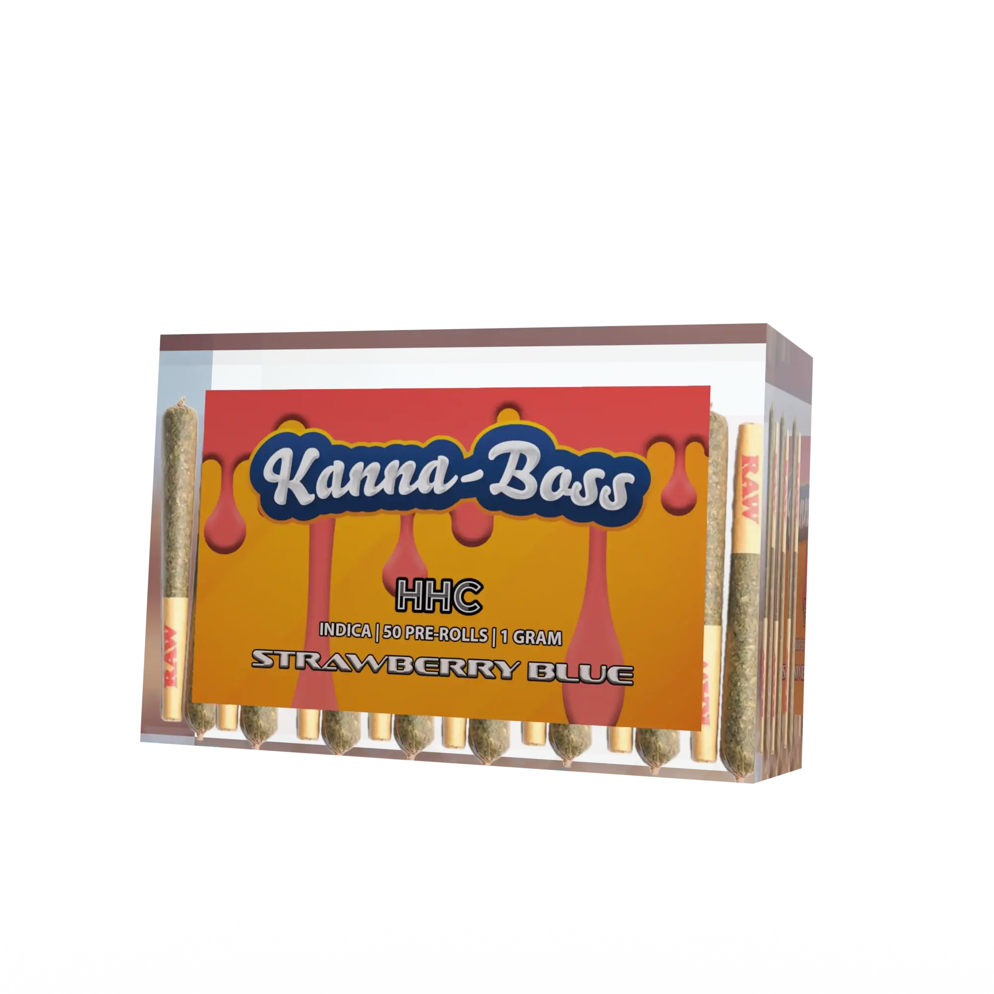 KANNA-BOSS HHC 50CT PRE ROLLS - STRAWBERRY BLUE - DELTA