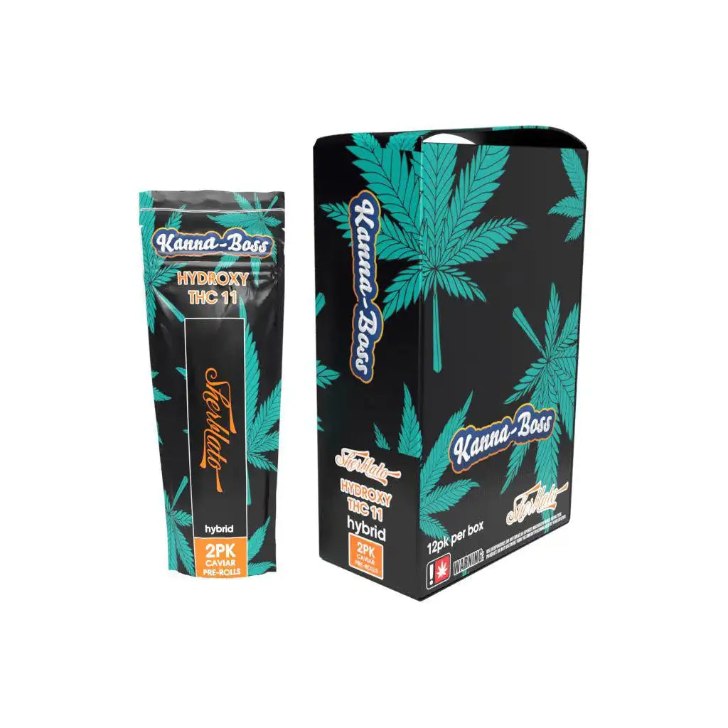 KANNA-BOSS HYDROXY 11 CAVIAR PRE-ROLLS 2/PK 12PACK/BOX -