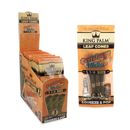 KING PALM CONES 1 1/4 SIZE 3PK 15CT - CANTALOUPE - Rolling