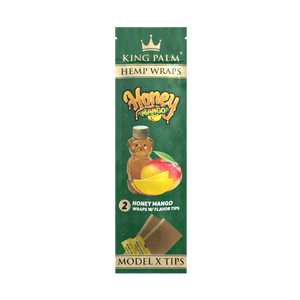 KING PALM HEMP WRAPS 2CT/PACK 15PACK/DISPLAY