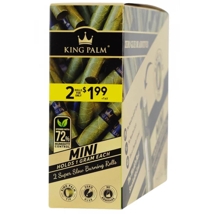 KING PALM MINI SIZE 2PK 20CT - Rolling Paper