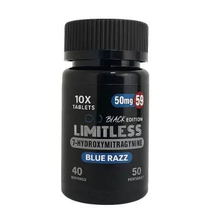 LIMITLESS 7-HYDROXY 50MG TABLET (10CT BOTTLE)