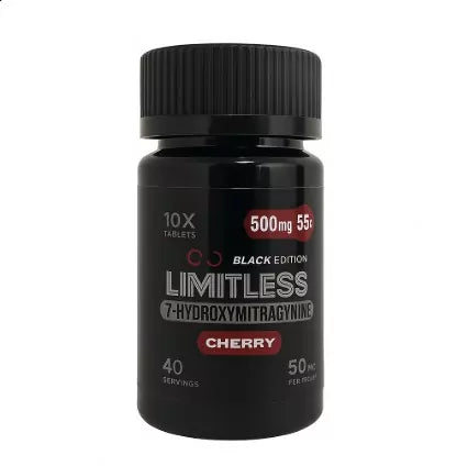 LIMITLESS 7-HYDROXY 50MG TABLET (10CT BOTTLE)