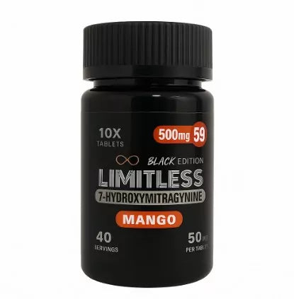 LIMITLESS 7-HYDROXY 50MG TABLET (10CT BOTTLE)