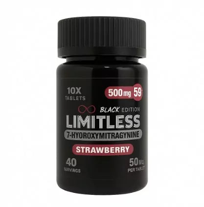 LIMITLESS 7-HYDROXY 50MG TABLET (10CT BOTTLE)
