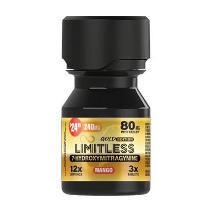 LIMITLESS 7-HYDROXY 80MG TABLET (3CT BOTTLE)