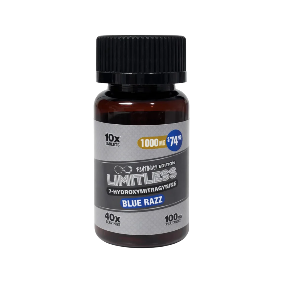 LIMITLESS 7-HYDROXY 100MG TABLET (10CT BOTTLE)