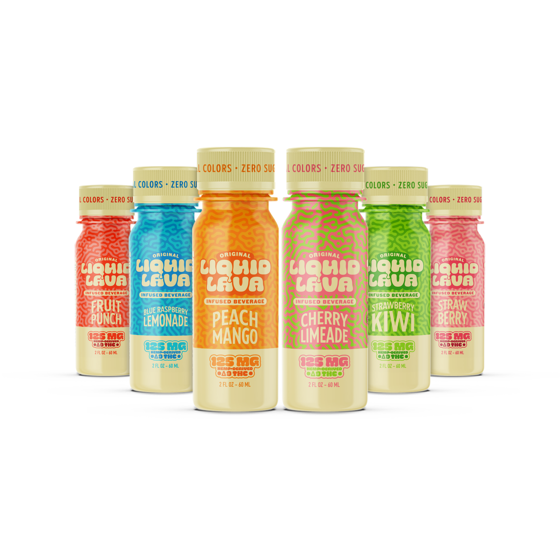 LIQUID LAVA SHOTS 125MG D9 THC INFUSED BEVERAGE (6CT DISPLAY)