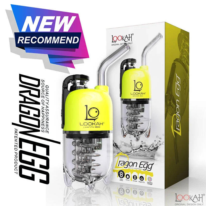 LOOKAH DRAGON EGG WAX VAPE RIG - NEON GREEN - Hardware &