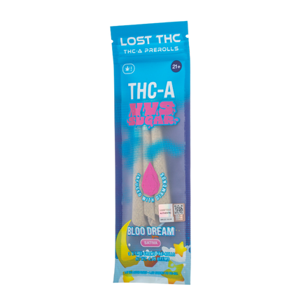 LOST THC V3 THC-A VVS SUGAR 5G PRE ROLLS (1.65G X 3CT)