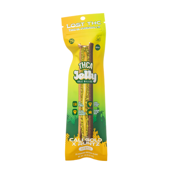 LOST THC THC-A JELLY HOLE RILLOS 2G DIAMOND INFUSED BLUNT