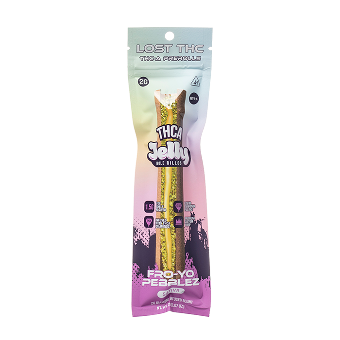 LOST THC THC-A JELLY HOLE RILLOS 2G DIAMOND INFUSED BLUNT