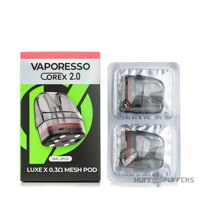 VAPORESSO COREX 2.0 LUXE X 0.3OHM MESH POD (2/PACK)