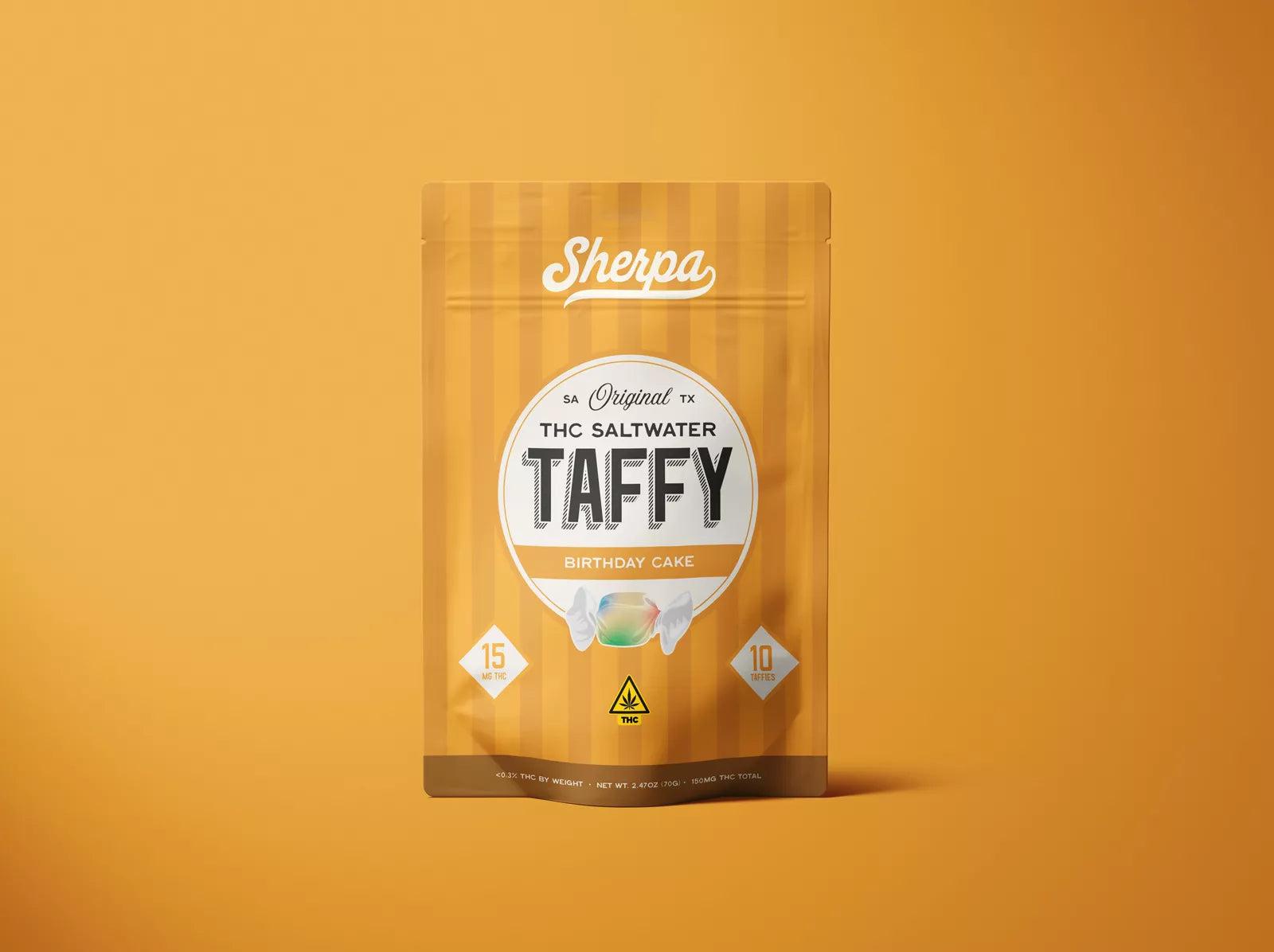 SHERPA 15MG THC SALTWATER TAFFY BAG (10CT X 15MG)