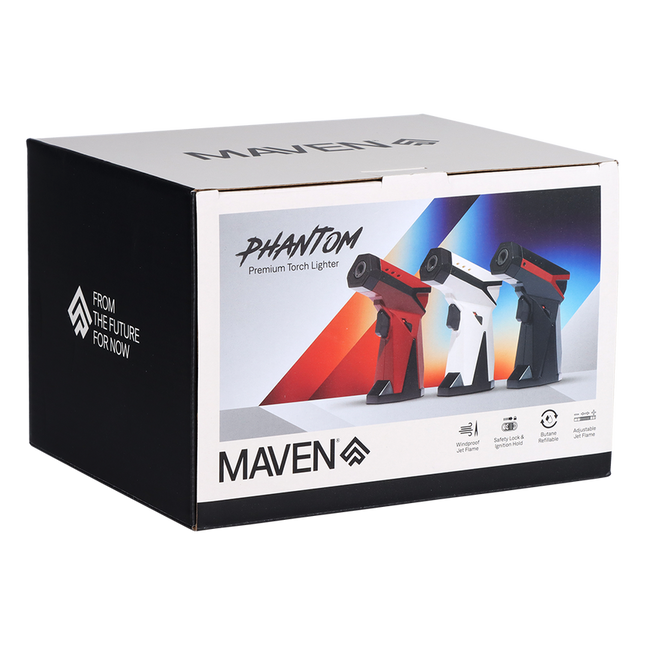 MAVEN PHANTOM PREMIUM TORCH LIGHTER (6CT/DISPLAY) | ASSORTED COLORS