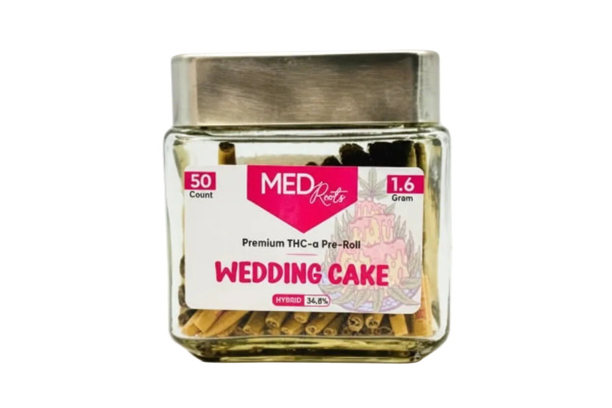 MEDROOTS 1.6 GRAM THC-A PRE ROLLS (50CT JAR)