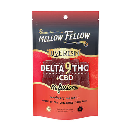 MELLOW FELLOW M-FUSION 20MG D9 LIVE RESIN GUMMIES (20CT BAG)