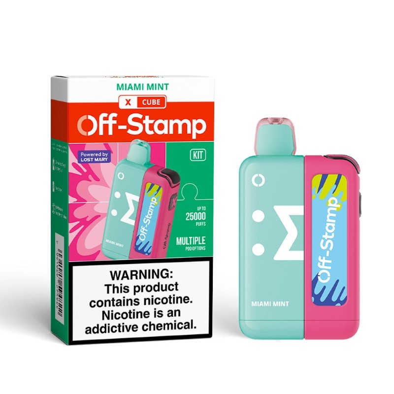OFF STAMP X CUBE 25K PUFFS DISPOSABLE POD KIT (5PC DISPLAY)