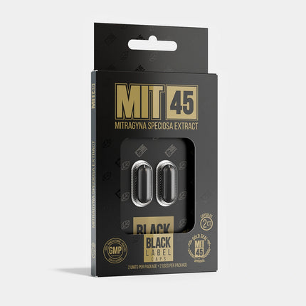 MIT 45 BLACK LABEL CAPSULES - 2CT/PACK - KRATOM