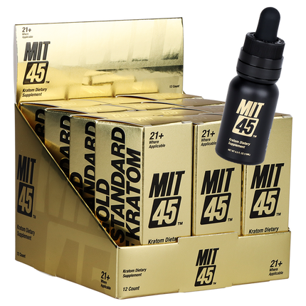 MIT45 GOLD MITRAGYNA SPECIOSA EXTRACT 250MG LIQUID SHOTS (NEW PACKAGING) (12CT DISPLAY)
