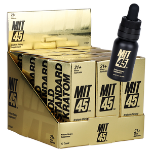 MIT45 GOLD MITRAGYNA SPECIOSA EXTRACT 250MG LIQUID SHOTS (NEW PACKAGING) (12CT DISPLAY)