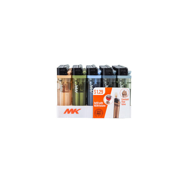 MK LIGHTER 50CT DISPLAY ASSORTED COLOR (ZY-6A)