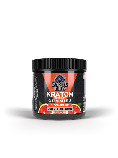 MYSTIC LABS KRATOM EXTRACT 900 MIT GUMMY JAR (30CT)
