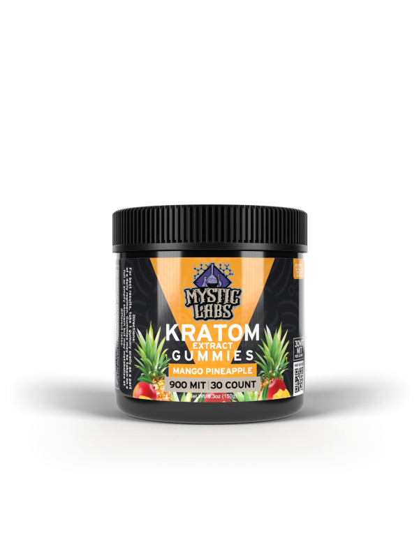 MYSTIC LABS KRATOM EXTRACT 900 MIT GUMMY JAR (30CT)