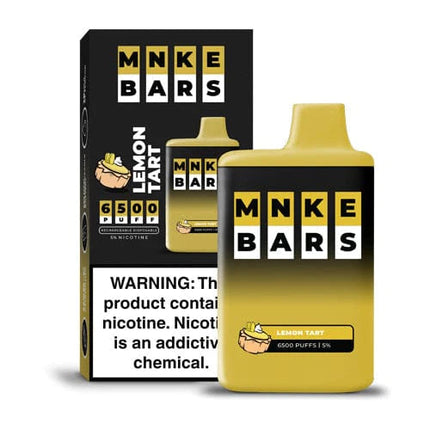 MNKE BARS 6500 PUFSS 5% DISPOSABLE (5CT DISPLAY) - LEMON