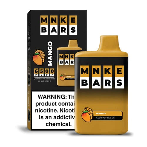 MNKE BARS 6500 PUFSS 5% DISPOSABLE (5CT DISPLAY) - MANGO -