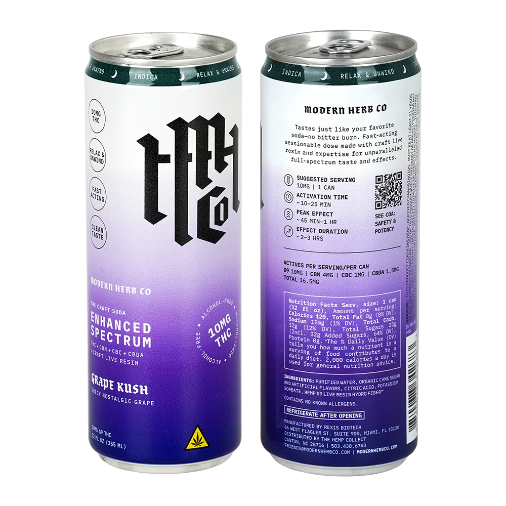 MODERN HERB CO THC CRAFT SODA 10MG 12FLOZ (4CT PACK)