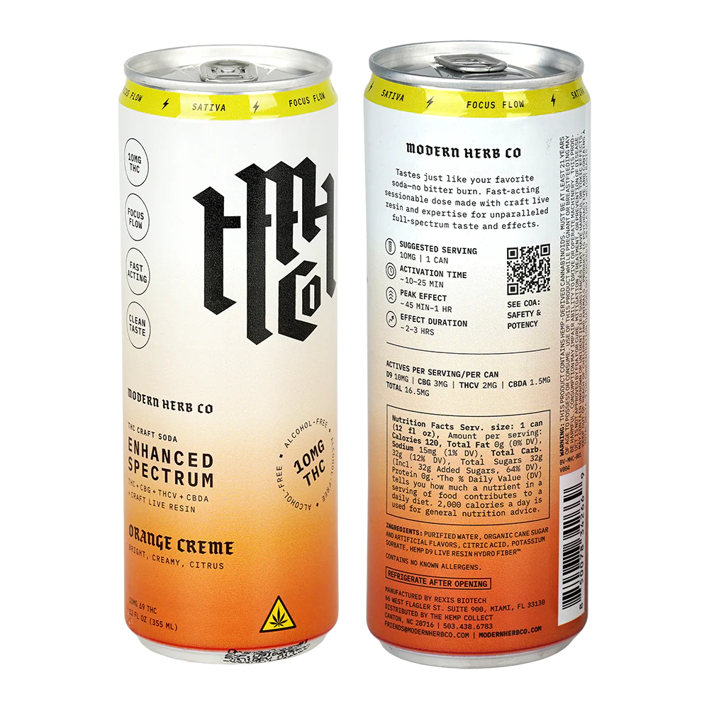 MODERN HERB CO THC CRAFT SODA 10MG 12FLOZ (4CT PACK)