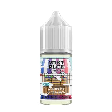 MRKT PLCE 30ML SALT NIC BRAZBERRY GRAPE ACAI ICED 48MG 650434676168